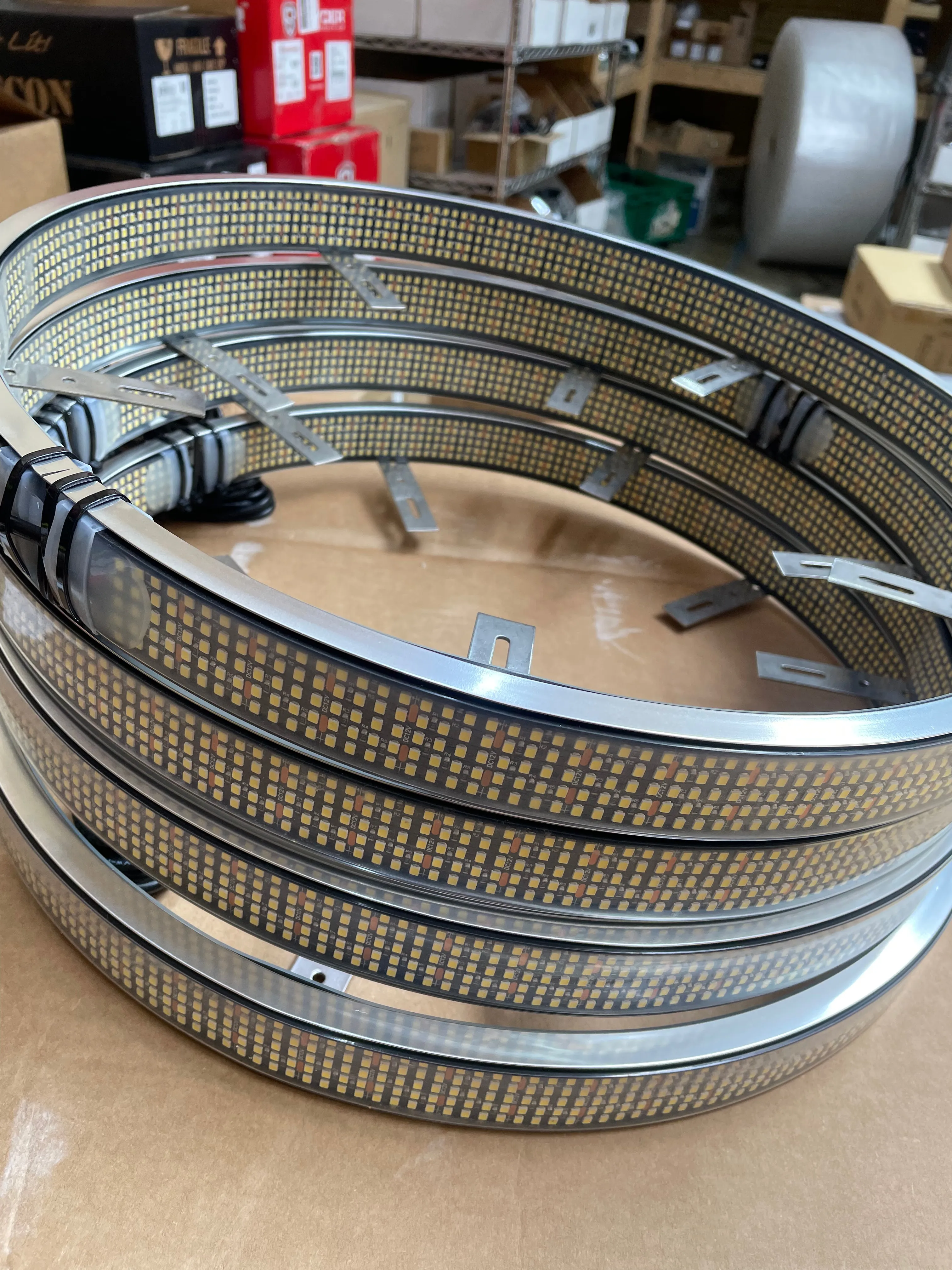 10 Row Pure White Wheel Lights
