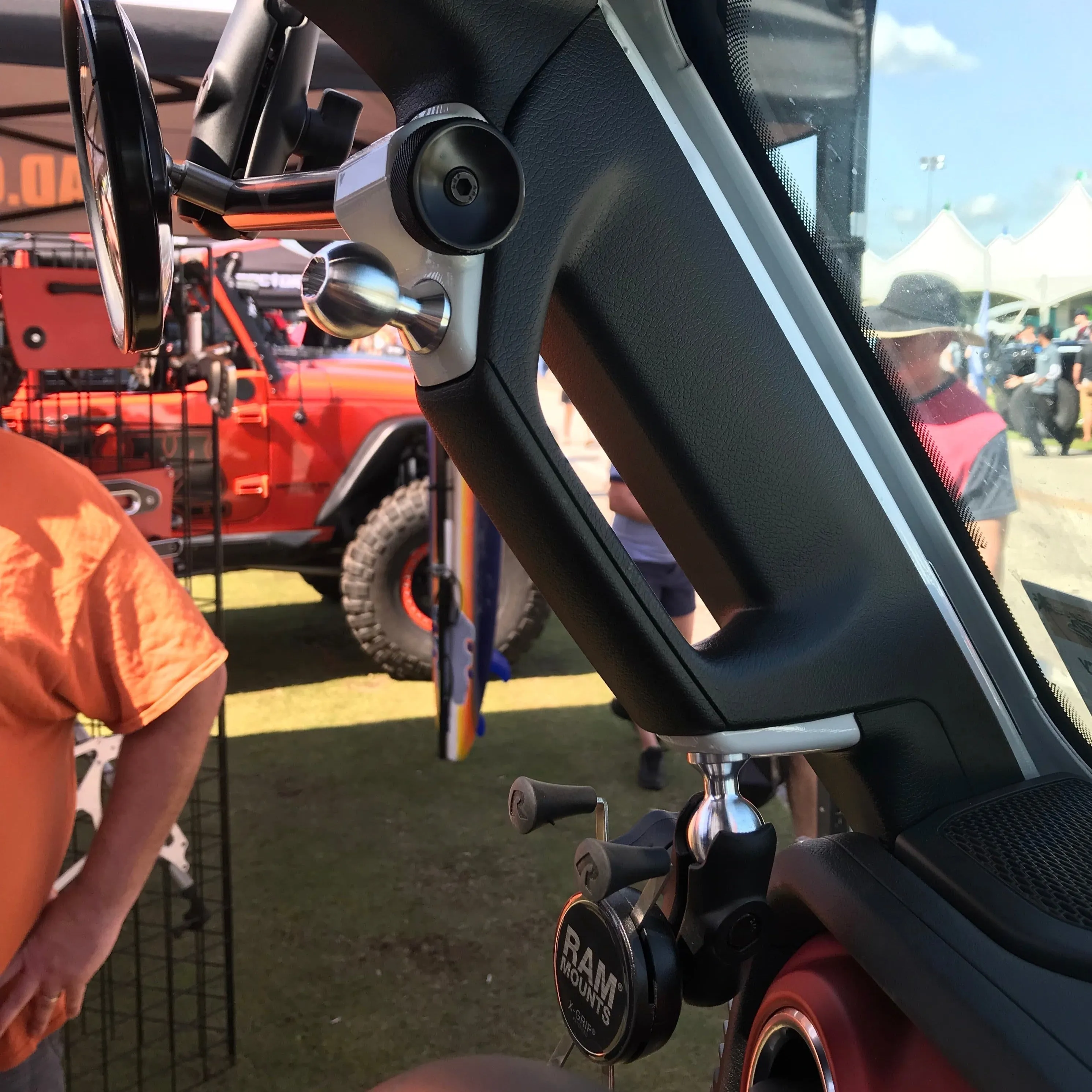 **2024** Gladiator / JT A-Pillar Side Mirror with Base Mount,  Driver OR Passenger Side