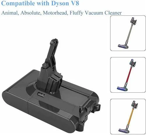 21.6V 5000mAh V8 Battery For Dyson Absolute Cordless Vacuum Cleaner Li-ion SV10