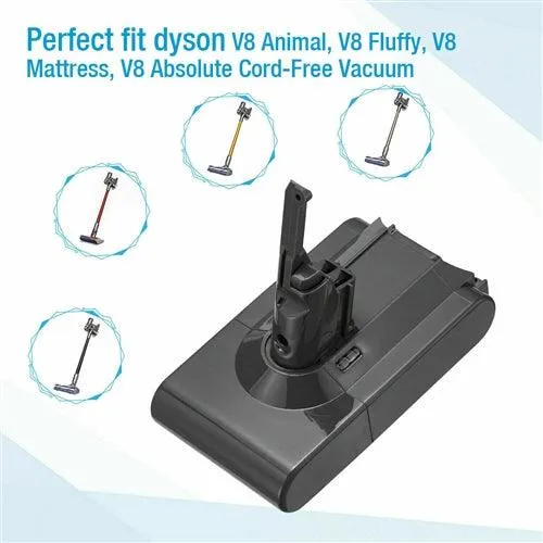 21.6V 6000mAh V8 Battery For Dyson Absolute Cordless Vacuum Cleaner Li-ion SV10