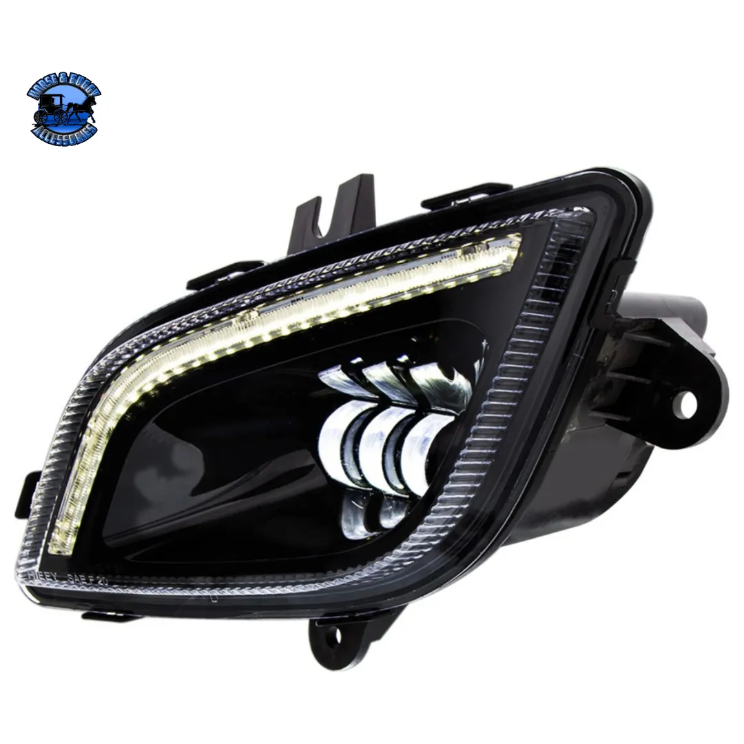 34 LED FOG LIGHT WITH LED LIGHT BAR FOR 2018-2024 FREIGHTLINER CASCADIA (Choose Color) (Choose Side)