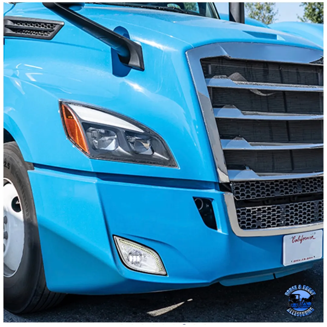 34 LED FOG LIGHT WITH LED LIGHT BAR FOR 2018-2024 FREIGHTLINER CASCADIA (Choose Color) (Choose Side)