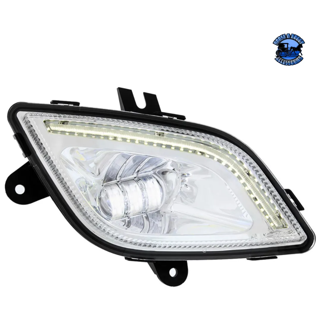 34 LED FOG LIGHT WITH LED LIGHT BAR FOR 2018-2024 FREIGHTLINER CASCADIA (Choose Color) (Choose Side)