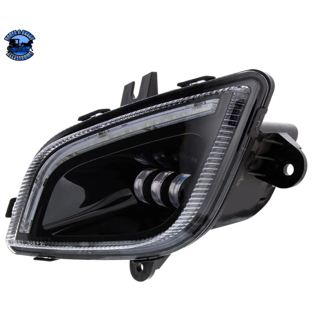 34 LED FOG LIGHT WITH LED LIGHT BAR FOR 2018-2024 FREIGHTLINER CASCADIA (Choose Color) (Choose Side)