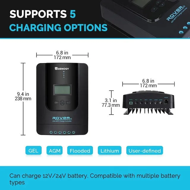 400 Watt 12 Volt Solar Starter Kit w/ MPPT Charge Controller