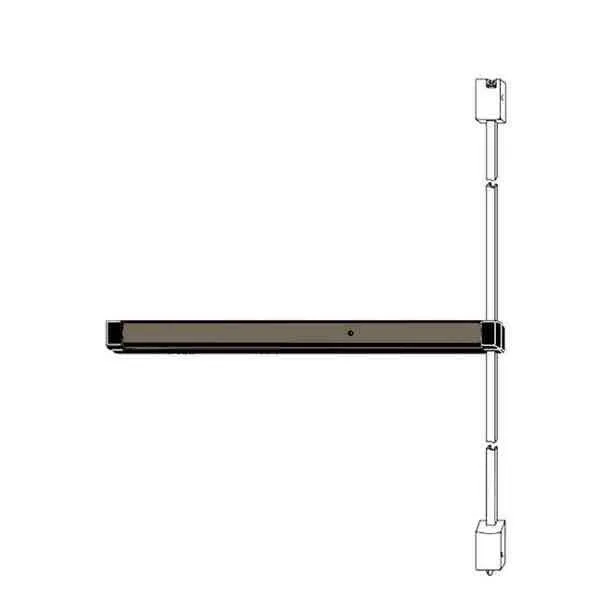 Adams Rite - 8222 - Narrow Stile  - Surface Vertical Rod Exit Device - 36" - Anodized Dark Bronze