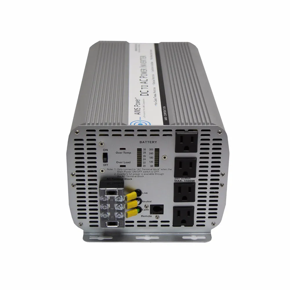 AIMS Power 5000 Watt 36 Volt Modified Sine Power Inverter