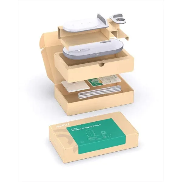 Aircore 3-in-1 Wireless Charging Station Stand