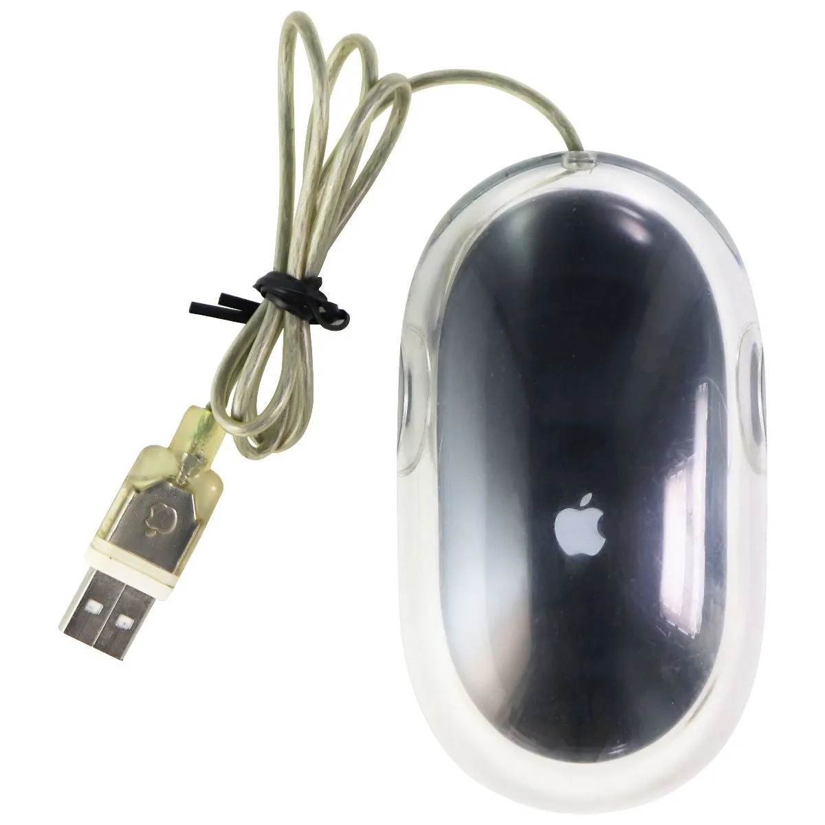 Apple Original OEM Wired USB (Pro Model) Mouse for Mac - Clear/Black (M5769)