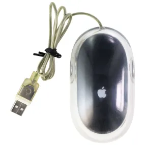Apple Original OEM Wired USB (Pro Model) Mouse for Mac - Clear/Black (M5769)