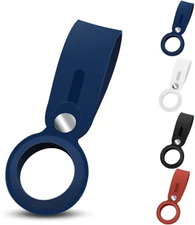 Arae Compatible for Apple Airtag Case/Holder Silicone Portable Keychain Keyring Full Protection Anti-Scratch Accessories for Women Men