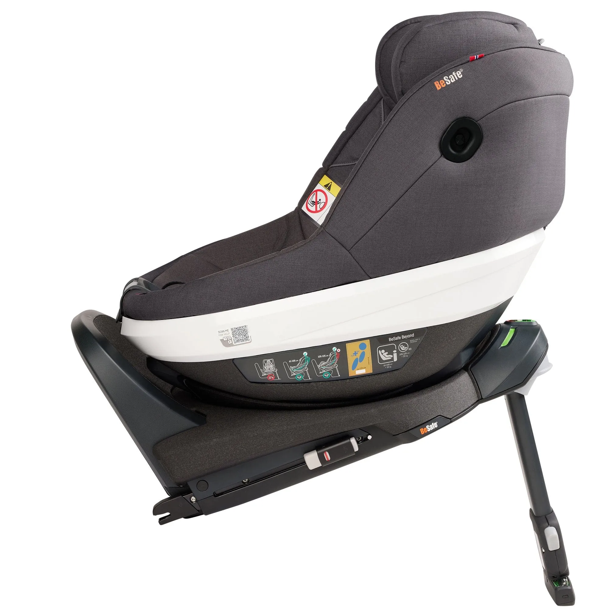 BeSafe Beyond Car Seat & Base Bundle in Dark Grey Melange