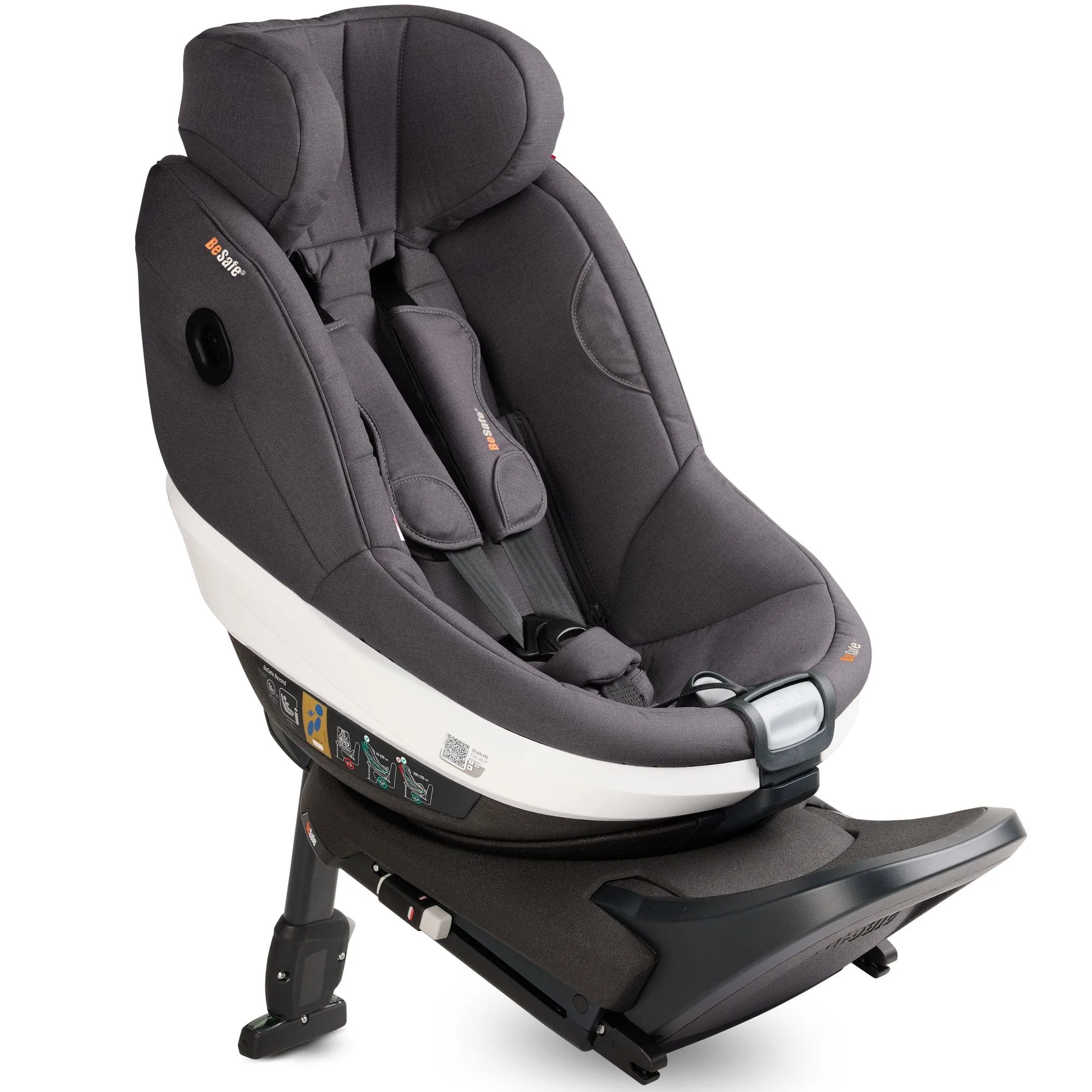 BeSafe Beyond Car Seat & Base Bundle in Dark Grey Melange