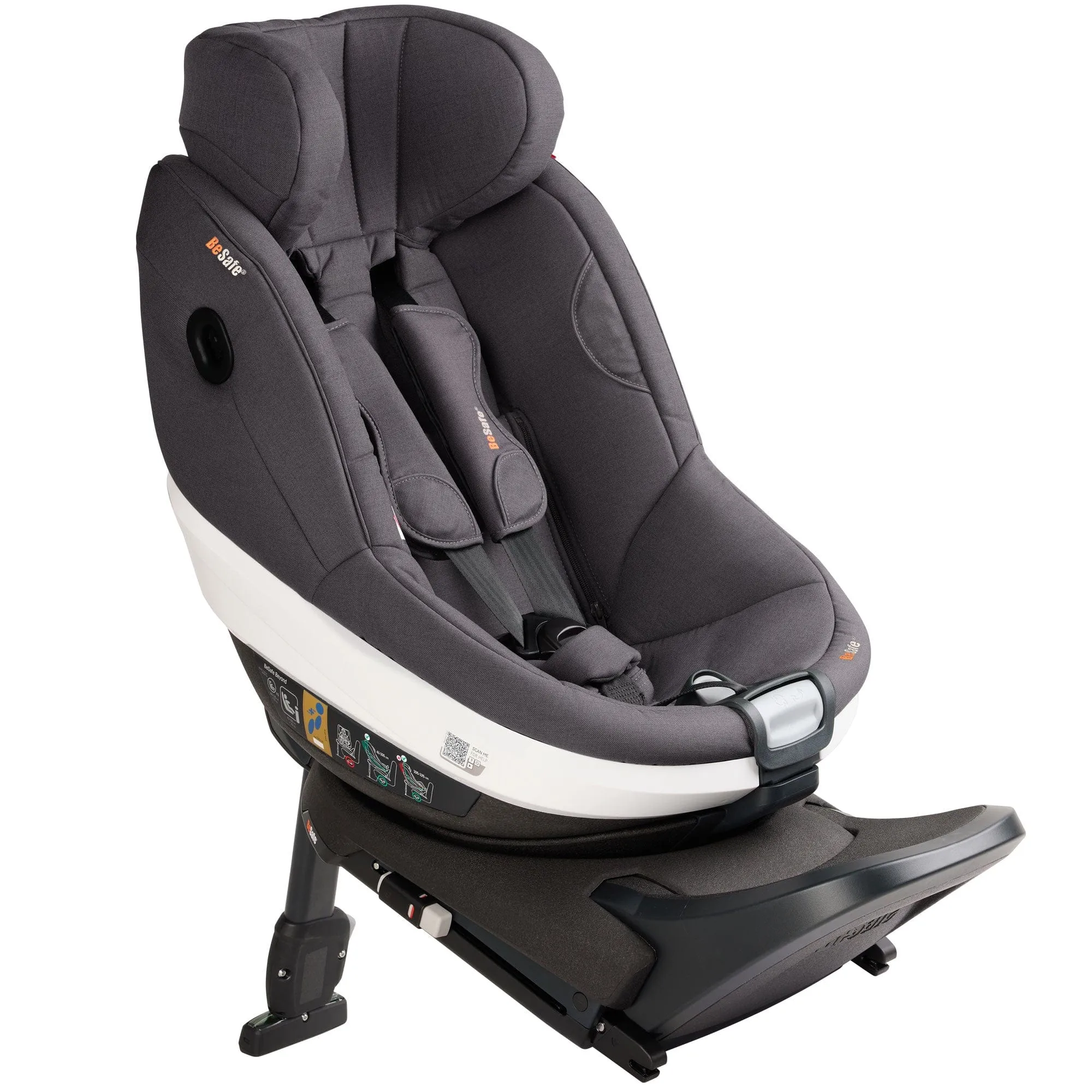 BeSafe Beyond Car Seat & Base Bundle in Dark Grey Melange