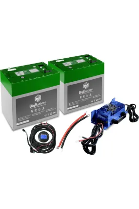 BigBattery | 48V 2X EAGLE 2 Bundle | LiFePO4 Lithium Battery 3.26kWh Total | For Golf Carts, Utility Vehicles, RVs & Camper Vans [BNDL-B0013]