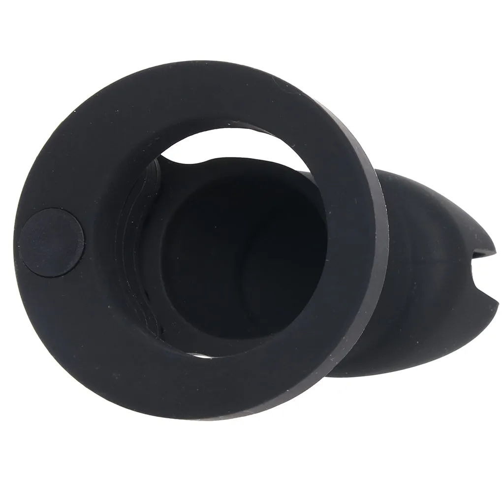 Blue Line Silicone Chastity Cage in Black