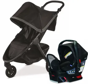 Britax B-Free   Endeavours Travel System Bundle - Pewter/Circa