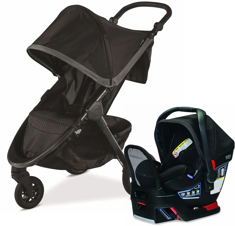 Britax B-Free   Endeavours Travel System Bundle - Pewter/Circa