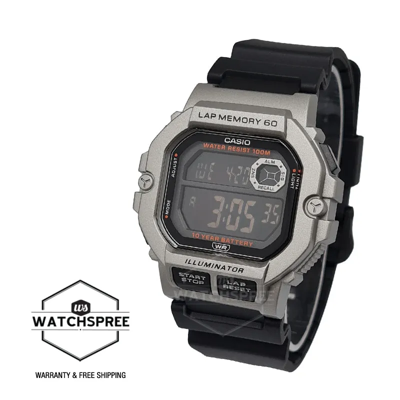 Casio Digital Dual Time Watch WS1400H-1B WS-1400H-1B