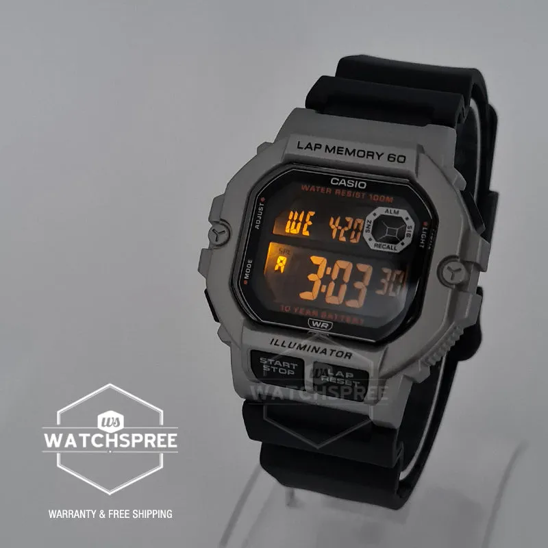 Casio Digital Dual Time Watch WS1400H-1B WS-1400H-1B