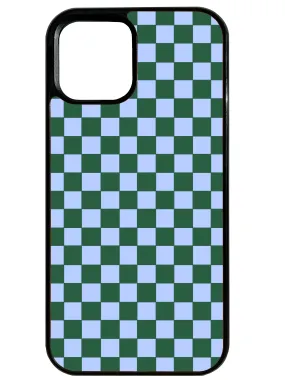 Chequer in Blue & Dark Green