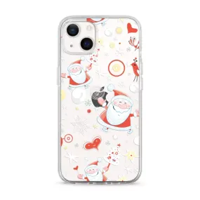Christmas Santa Transparent Clear iPhone Case