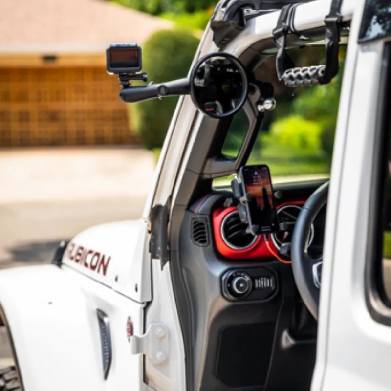 CMM Offroad 2024 Gladiator / JT A-Pillar Side Mirror with Base Mount,  Driver OR Passenger Side