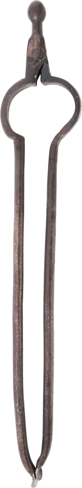 COLONIAL AMERICAN FIRE TONGS C.1750