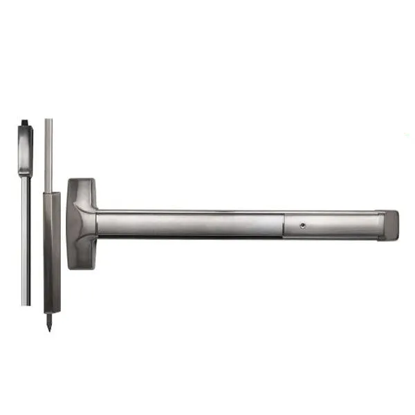 Detex - 20xW - Advantex Surface Vertical Rod - Exit Device - Weatherized - Hex Dogging - Wide Stile - 48" - Stainless Steel - Grade 1