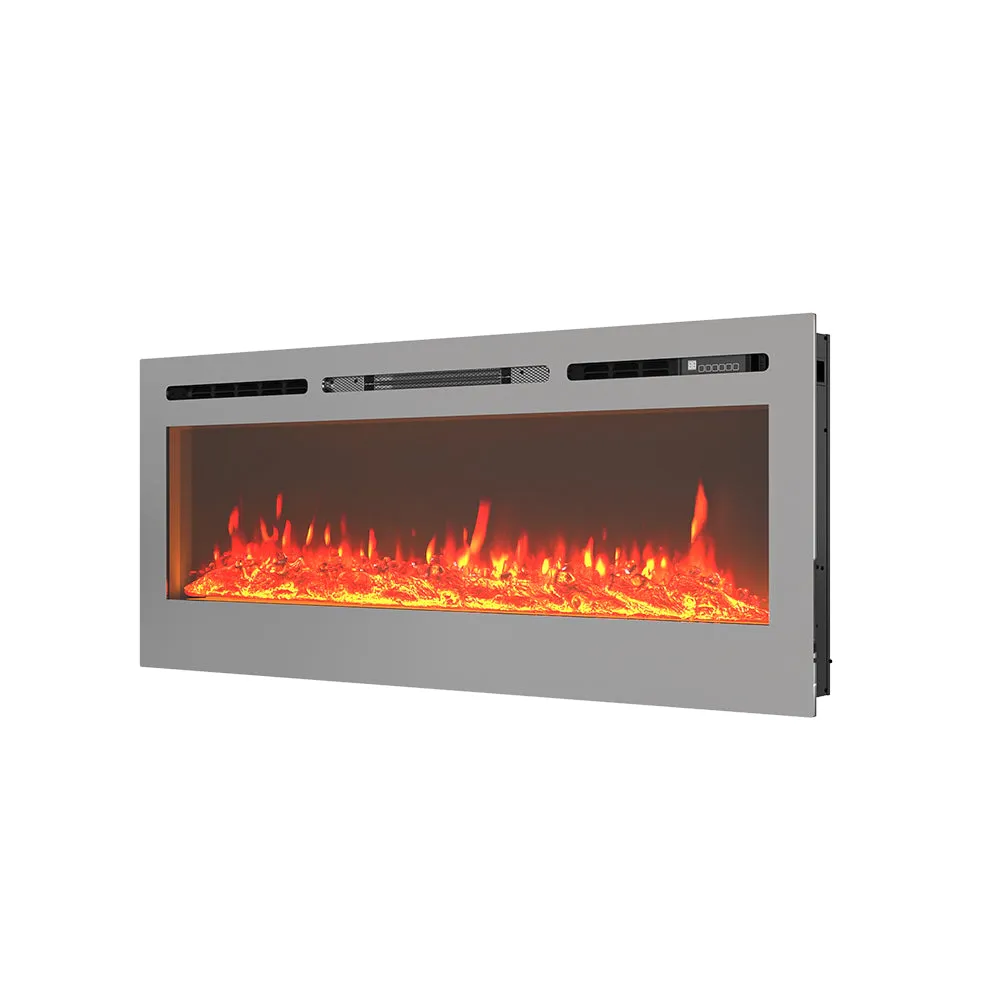 Electric Fireplace 12 Flame Colour Heater with Safety Protection