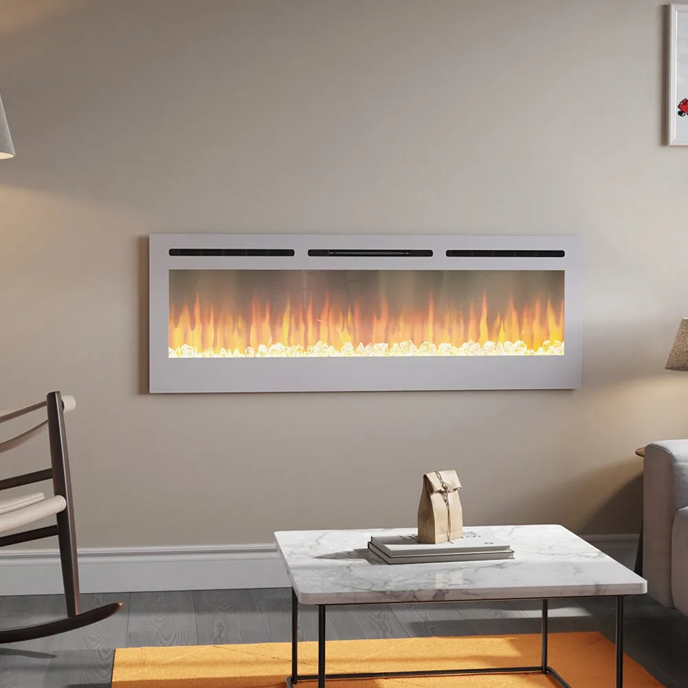 Electric Fireplace 12 Flame Colour Heater with Safety Protection
