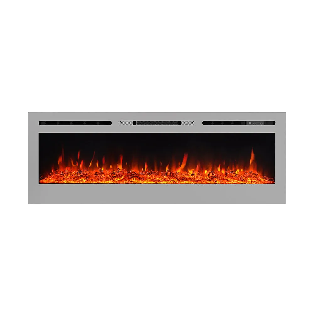Electric Fireplace 12 Flame Colour Heater with Safety Protection