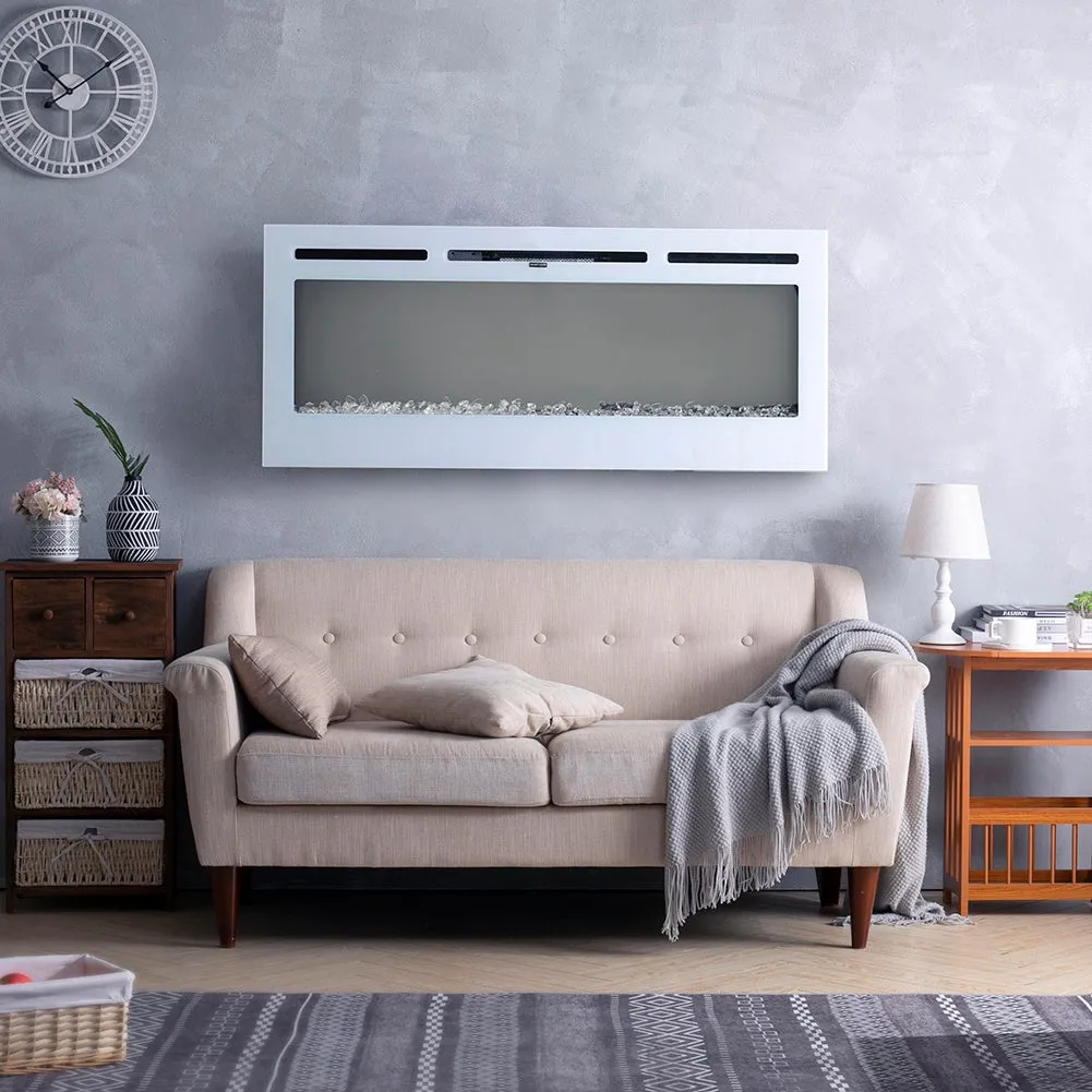 Electric Fireplace 12 Flame Colour Heater with Safety Protection