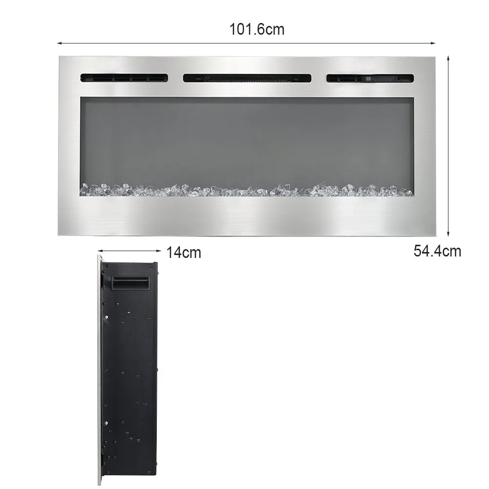 Electric Fireplace 12 Flame Colour Heater with Safety Protection