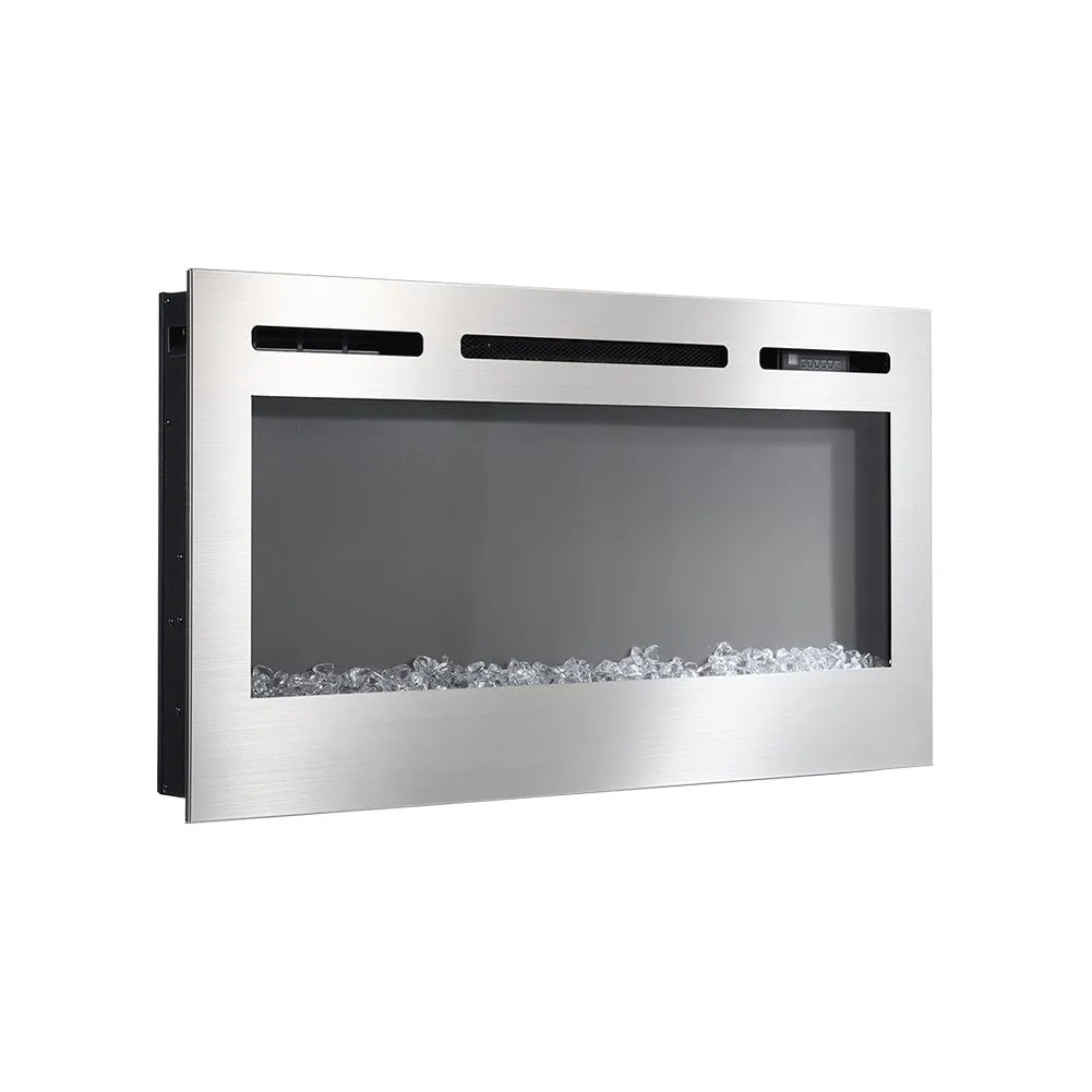 Electric Fireplace 12 Flame Colour Heater with Safety Protection