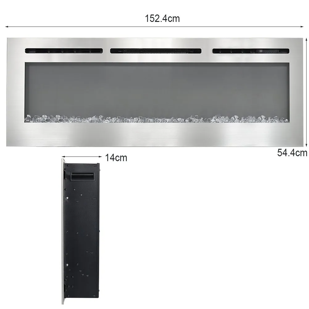 Electric Fireplace 12 Flame Colour Heater with Safety Protection