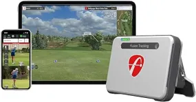 FlightScope Mevo  GPS Launch Monitor and Golf Simulator | 20  Swing Data Parameters with Multicam, 12 E6 Courses, 17 Practice Ranges and Games - for Indoor & Outdoor Use | Works with iOS and PC