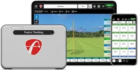 FlightScope Mevo  GPS Launch Monitor and Golf Simulator with Pro Package Software | 50 Complete Golf Swing Data Parameters, 12 E6 Courses and 17 Practice Ranges - Portable for Indoor & Outdoor Use