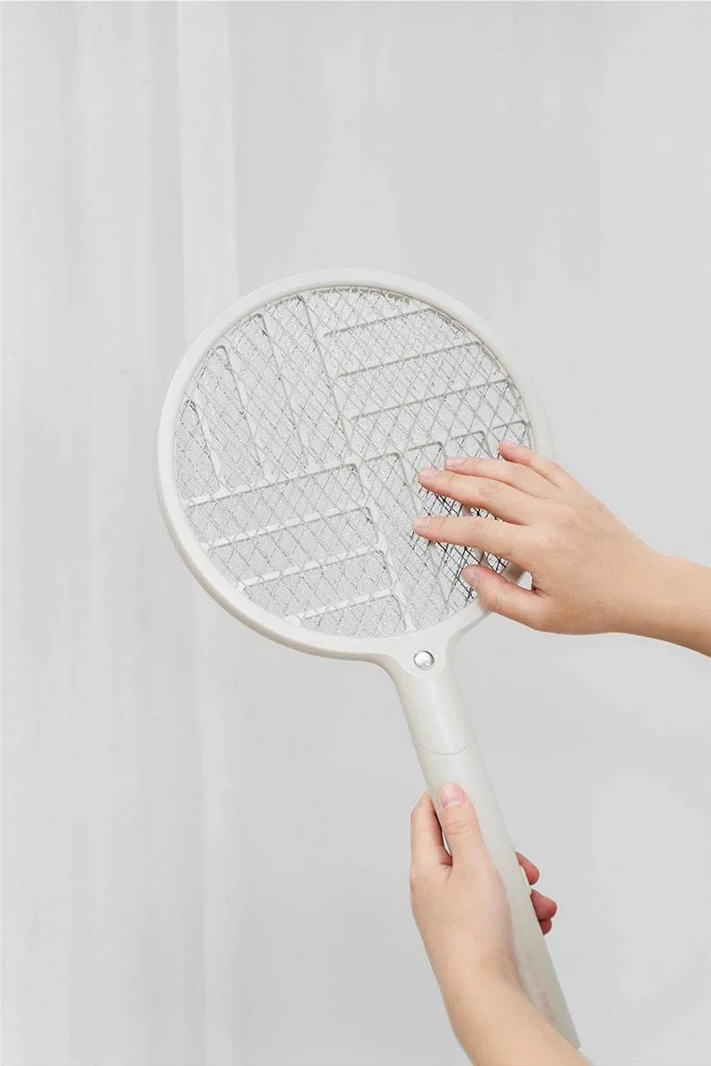Foldable electric mosquito swatter charger