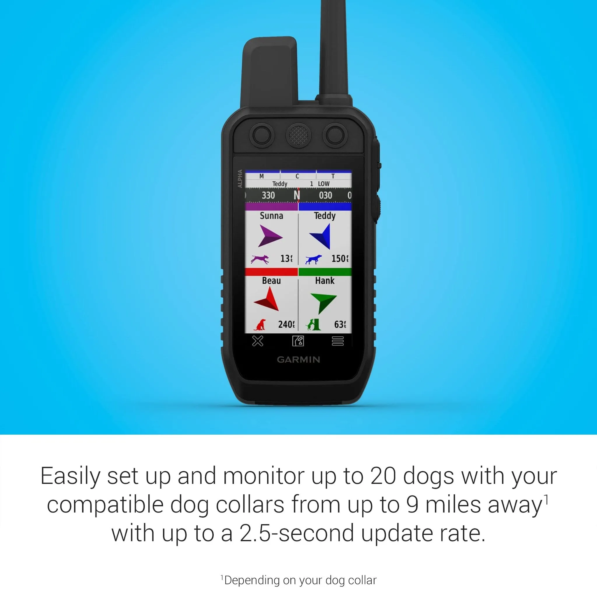 Garmin Alpha 300 Handheld, Advanced Tracking and Training Handheld