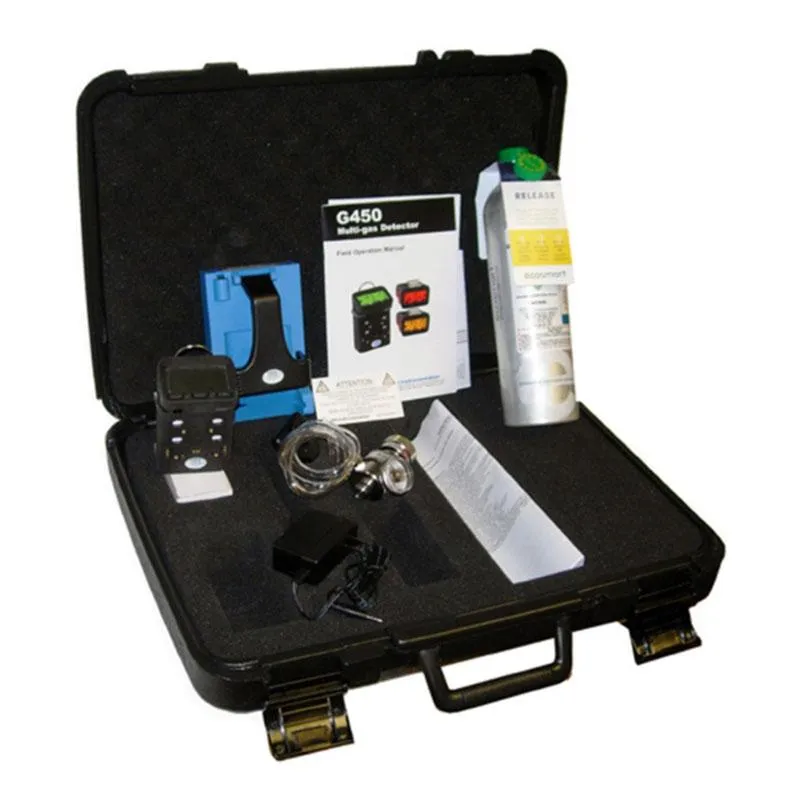 GfG Microtector II G450 LEL, O2, CO, H2S Gas Detector (Rechargeable w/Alkaline Smart Pump)