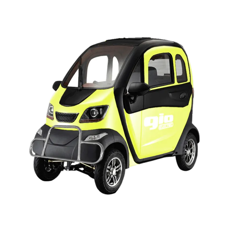 GIO GOLF ENCLOSED MOBILITY SCOOTER 60V 1200W, top speed 18mph, Range up to 30 miles, backup camera, heater, fan, alarm, media center, 500lb load capacity