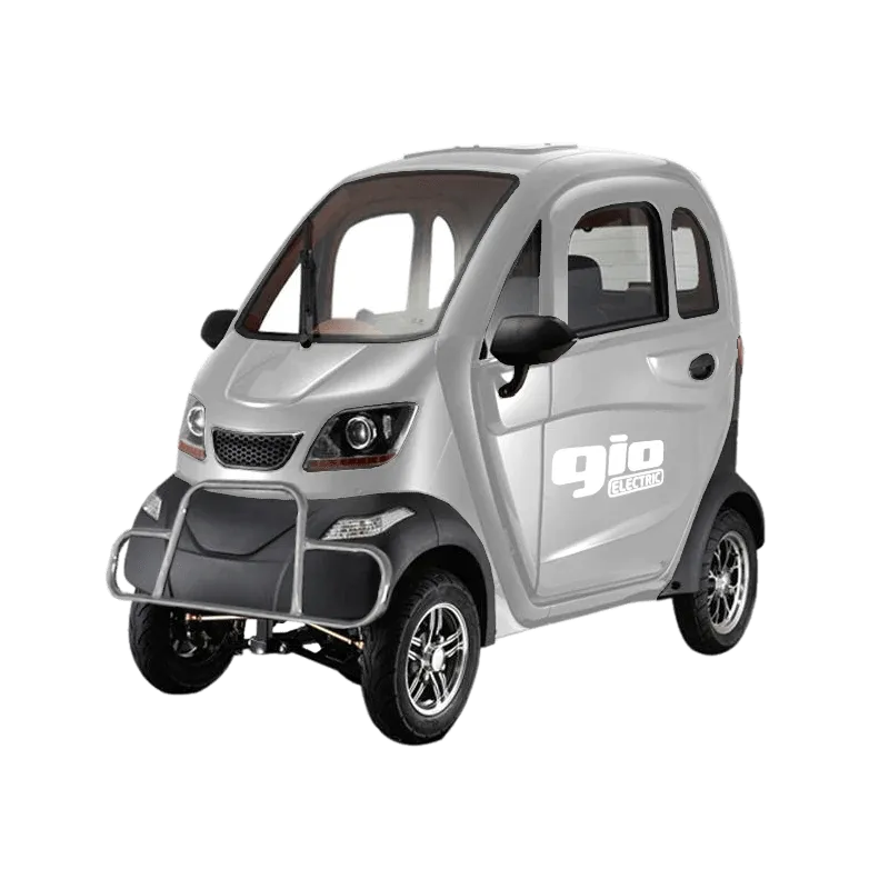 GIO GOLF ENCLOSED MOBILITY SCOOTER 60V 1200W, top speed 18mph, Range up to 30 miles, backup camera, heater, fan, alarm, media center, 500lb load capacity