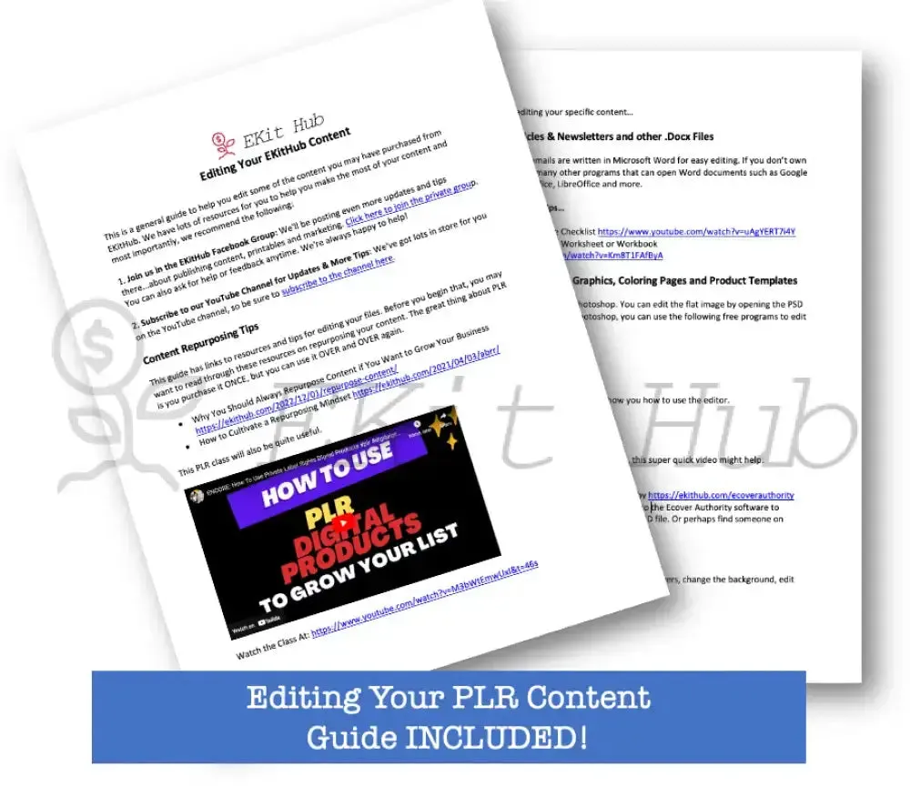 Goal Setting & Progress Tracking PLR Checklist & Worksheet