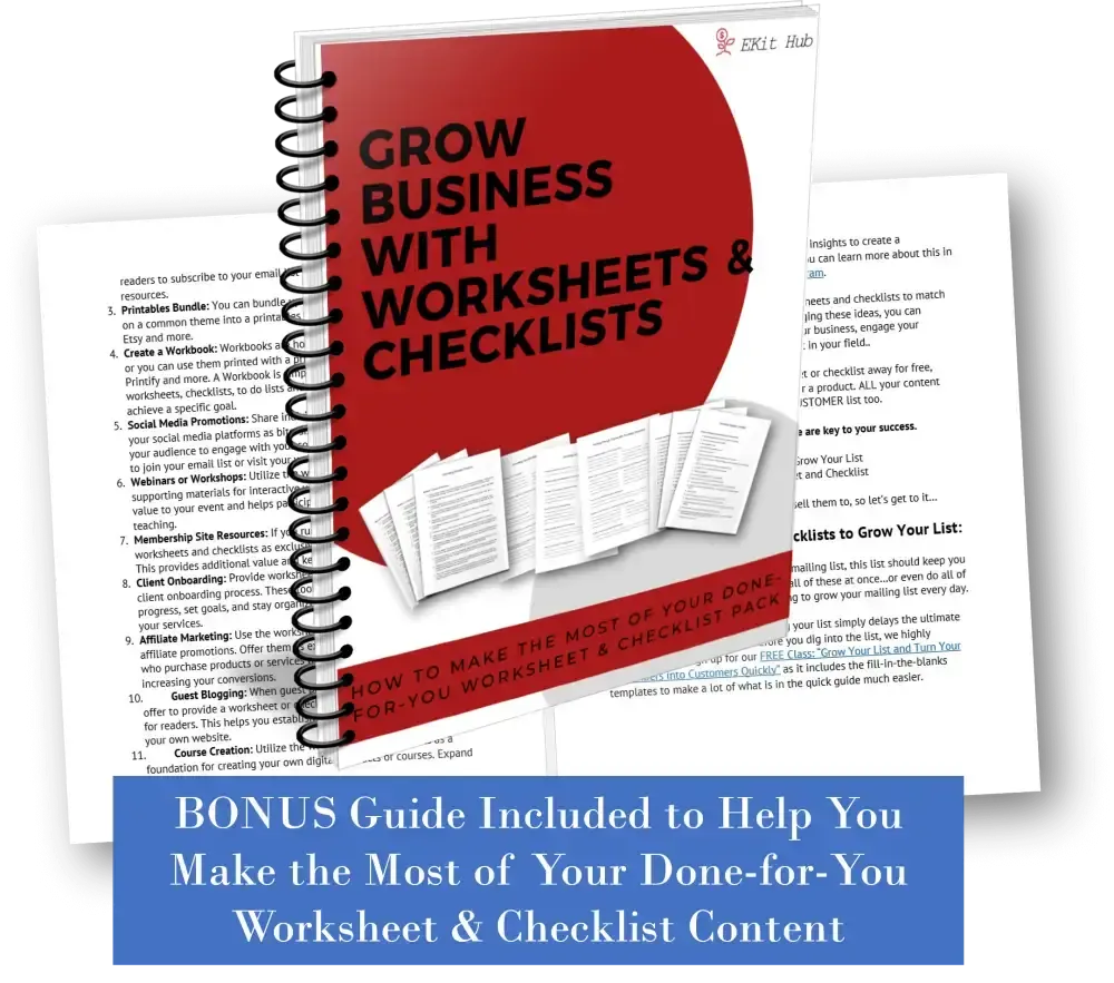 Goal Setting & Progress Tracking PLR Checklist & Worksheet