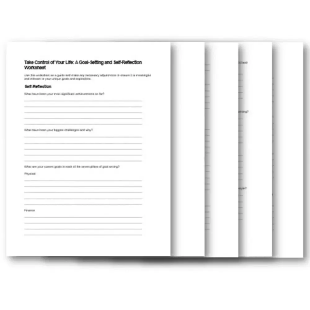 Goal Setting & Progress Tracking PLR Checklist & Worksheet