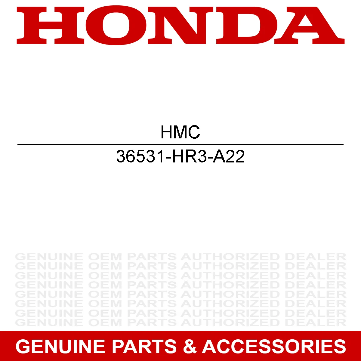 Honda 36531-HR3-A22 Motor SENSOR, OXYGEN