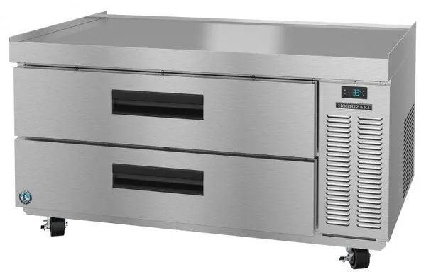 Hoshizaki CR49A 49" Refrigerator Single Section Chef Base Prep Table, 2 Stainless Drawer