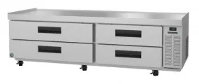 Hoshizaki CR85A 85" Refrigerator Two Section Chef Base Prep Table, 4 Stainless Drawer