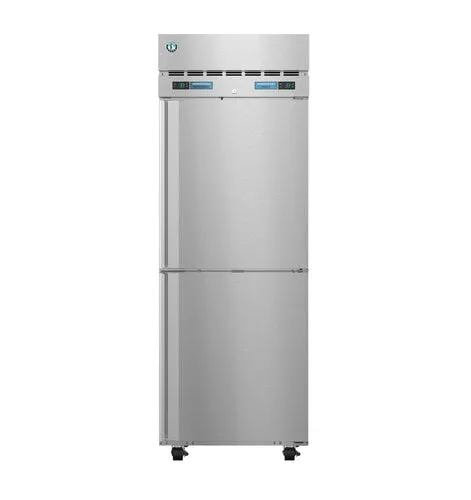 Hoshizaki DT1A-HS 27 1/2" Single Section Dual Temp Upright Refrigerator/Freezer, Half Stainless Doors with Lock